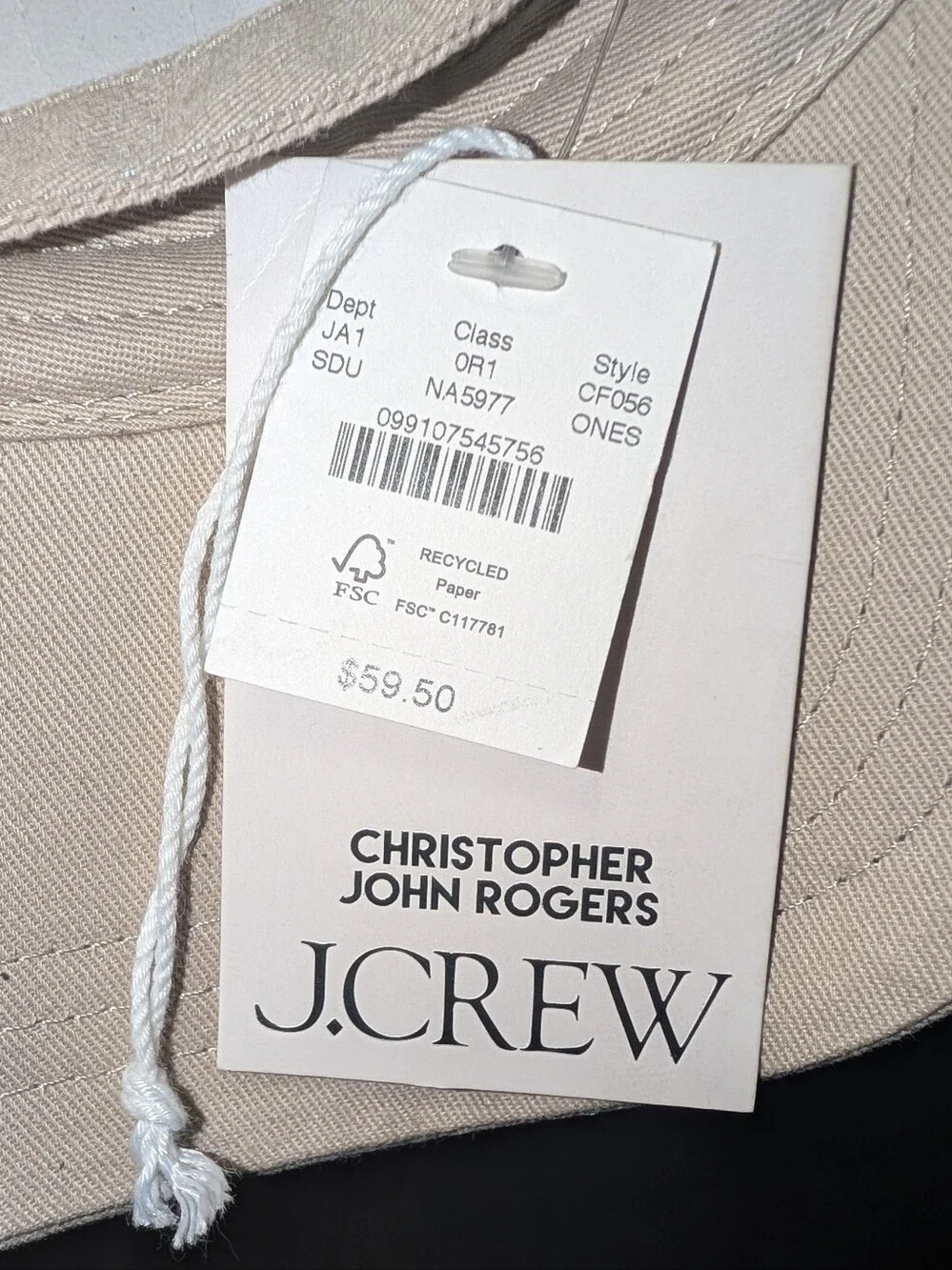 Christopher John Rogers X JCrew Hat- Khaki